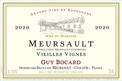 2021 Meursault, Vieilles Vignes, Domaine Guy Bocard
